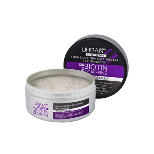 اسکراب لایهبردار کف سر اربن کر مدل بیوتین و کافئین